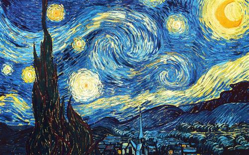 The starry night, by Vincent van Gogh. www.wikiart.org